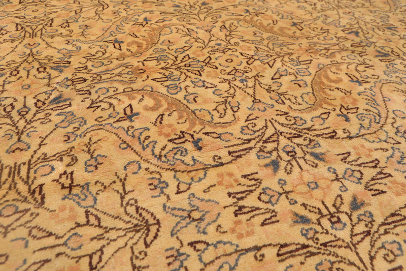 6'8" x 9'8" Hand Knotted Authentic Oushak 100% Wool Oriental Area Rug Beige