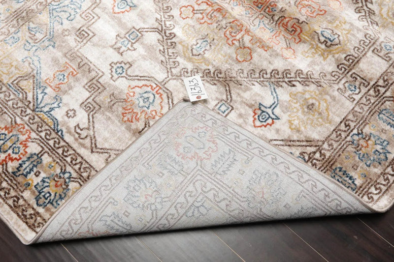 5 x 7 Transitional 100% Polypropylene Oriental Area Rug Beige, Taupe