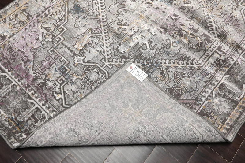 5' x 7' Transitional 100% Polypropylene Oriental Area Rug Gray, Brown