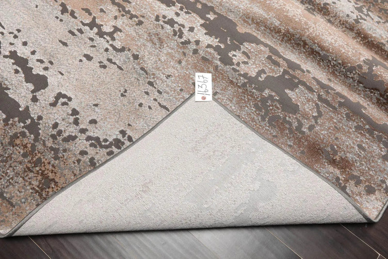 5' x 7' Abstract Modern 100% Polypropylene Oriental Area Rug Beige, Tan