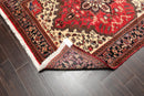 5' x 6'5" Hand Knotted Traditional 100% Wool Herizz Oriental Area Rug Red Ivory