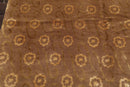 6' x 9'Hand Knotted S.Fine Wool & Silk Tibetan Oriental Area Rug Traditional Tan