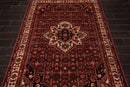 5'1" x 6'10" Hand Knotted 100% Wool Vegetable Dyes Oriental Area Rug Red