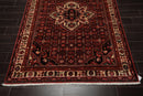5'1" x 6'10" Hand Knotted 100% Wool Vegetable Dyes Oriental Area Rug Red
