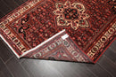 5'1" x 6'10" Hand Knotted 100% Wool Vegetable Dyes Oriental Area Rug Red