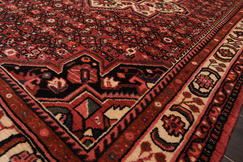 5'1" x 6'10" Hand Knotted 100% Wool Vegetable Dyes Oriental Area Rug Red