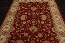 6x9 Rust, Ivory  Hand Knotted Persian 100% Wool Chobi Peshawar Traditional Oriental Area Rug