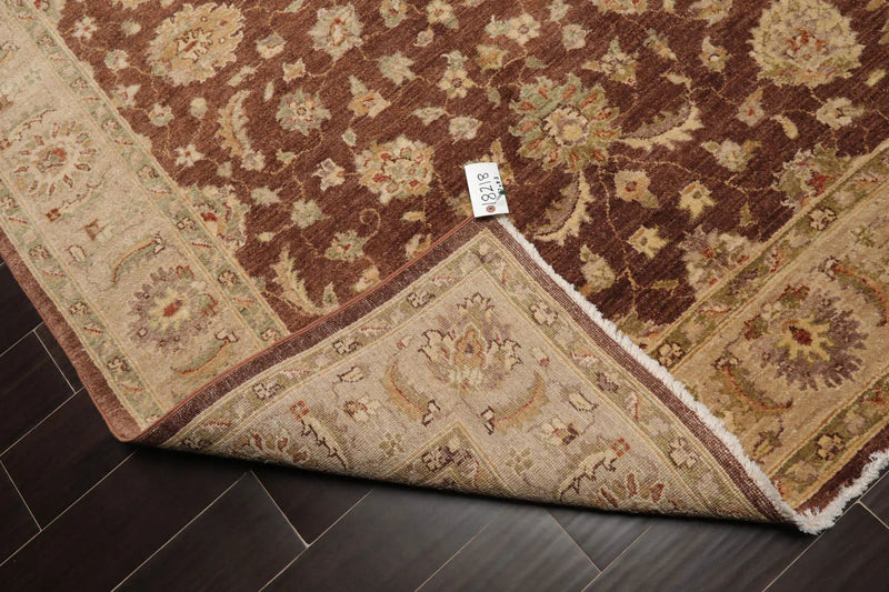 5x7 Brown, Beige Hand Knotted Persian 100% Wool Chobi Peshawar Traditional Oriental Area Rug