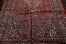 7x13 Coral, Ivory Hand Knotted 100% Wool Tabriz Traditional Oriental Area Rug