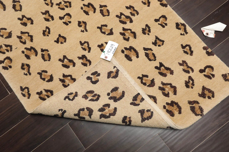 3x5 Beige, Hand Knotted Tibetan 100% Wool Michaelian & Kohlberg Traditional Oriental Area Rug