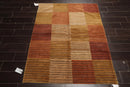 3x5 Rust, Gold Hand Knotted Tibetan 100% Wool Michaelian & Kohlberg Traditional Oriental Area Rug