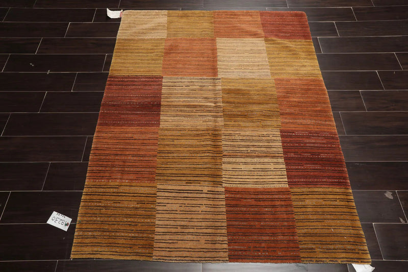3x5 Rust, Gold Hand Knotted Tibetan 100% Wool Michaelian & Kohlberg Traditional Oriental Area Rug