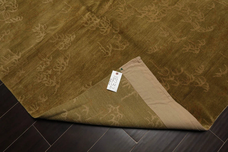 4x6 Lime Hand Knotted Tibetan 100% Wool Michaelian & Kohlberg Traditional Oriental Area Rug