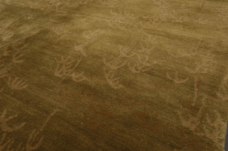 4x6 Lime Hand Knotted Tibetan 100% Wool Michaelian & Kohlberg Traditional Oriental Area Rug