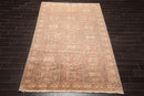 6'6" x 9'11" Hand Knotted Wool Kayseri Vegetable dyes Oriental Area Rug Rose