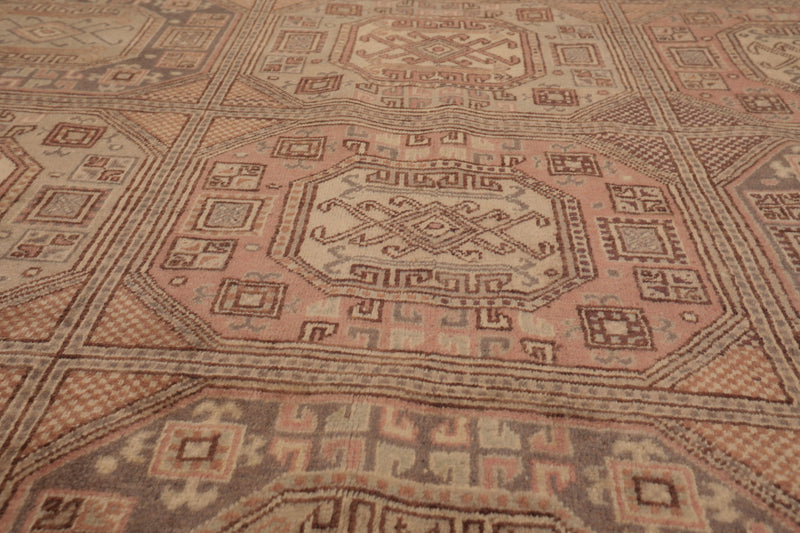 6'6" x 9'11" Hand Knotted Wool Kayseri Vegetable dyes Oriental Area Rug Rose