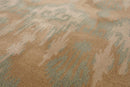 5'1" x 8'7" Handmade 100% Wool Ikat Oriental Area Rug Modern Tan