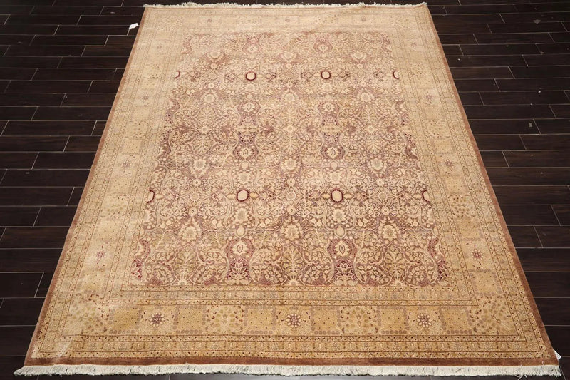 8’1” x 10’2” Hand Knotted 100% Wool Pak Persian 300 KPSI Area Rug Light Brown