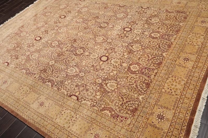 8’1” x 10’2” Hand Knotted 100% Wool Pak Persian 300 KPSI Area Rug Light Brown