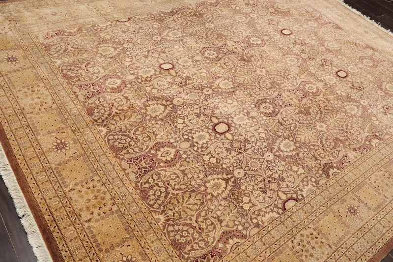 8’1” x 10’2” Hand Knotted 100% Wool Pak Persian 300 KPSI Area Rug Light Brown