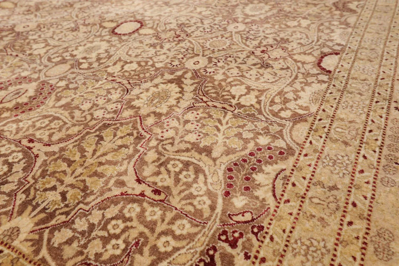 8’1” x 10’2” Hand Knotted 100% Wool Pak Persian 300 KPSI Area Rug Light Brown