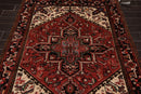 5'3" x 6'7" Hand Knotted 100% Wool Herizz Traditional Oriental Area Rug Red