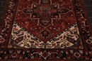 5'3" x 6'7" Hand Knotted 100% Wool Herizz Traditional Oriental Area Rug Red