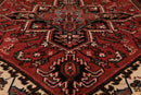 5'3" x 6'7" Hand Knotted 100% Wool Herizz Traditional Oriental Area Rug Red