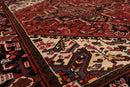 5'3" x 6'7" Hand Knotted 100% Wool Herizz Traditional Oriental Area Rug Red