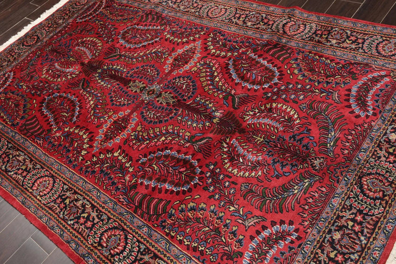 6' x 9' Hand Knotted Wool Thick Pile French Aubusson Savonnerie Area Rug Ivory