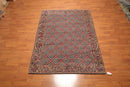 6' x 8'4" Hand Knotted Classic European Wool Tibetan Oriental Area Rug Brown