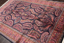 5'11' x 8'11'' Hand Knotted 100% Wool Saroukk Traditional Oriental Area Rug Navy
