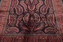5'11' x 8'11'' Hand Knotted 100% Wool Saroukk Traditional Oriental Area Rug Navy