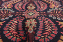 5'11' x 8'11'' Hand Knotted 100% Wool Saroukk Traditional Oriental Area Rug Navy