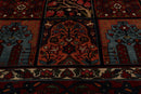 8x10 Navy Hand Knotted 100% Wool Bhakhtiari Traditional Oriental Area Rug