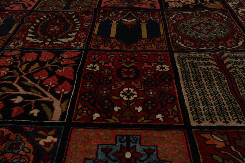 8x10 Navy Hand Knotted 100% Wool Bhakhtiari Traditional Oriental Area Rug