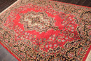 5'11' x 8'11'' Hand Knotted 100% Wool Sarouk Traditional Oriental Area Rug Navy