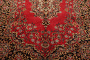 5'11' x 8'11'' Hand Knotted 100% Wool Sarouk Traditional Oriental Area Rug Navy