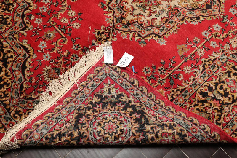 5'11' x 8'11'' Hand Knotted 100% Wool Sarouk Traditional Oriental Area Rug Navy