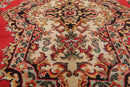 5'11' x 8'11'' Hand Knotted 100% Wool Sarouk Traditional Oriental Area Rug Navy