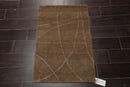 2' x 3' Hand Knotted 100% Wool Modern Tibetan Oriental Area Rug Moss, Gray
