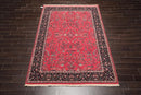 6' x 8'11'' Hand Knotted Wool PakPersian 16/18 Isphahan 300 KPSI Area Rug Pink