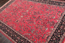 6' x 8'11'' Hand Knotted Wool PakPersian 16/18 Isphahan 300 KPSI Area Rug Pink