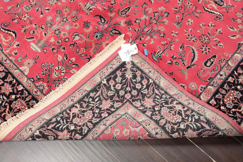 6' x 8'11'' Hand Knotted Wool PakPersian 16/18 Isphahan 300 KPSI Area Rug Pink