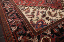 5' x 6'6" Hand Knotted 100% Wool Traditional Herizz Oriental Area Rug Rust