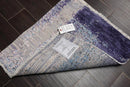 2' x 2' Hand Knotted Wool & Silk Square Modern Tibetan Oriental Area Rug Gray