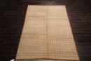 6x9 Beige Hand Knotted Tibetan 100% Wool Michaelian & Kohlberg Modern & Contemporary Oriental Area Rug