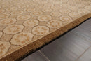 6x9 Beige Hand Knotted Tibetan 100% Wool Michaelian & Kohlberg Modern & Contemporary Oriental Area Rug
