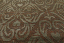 2’ x 3’ Hand Knotted Wool & Silk Transitional Tibetan Oriental Area rug Tan