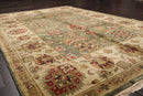 6x9 Green Hand Knotted Oushak 100% Wool Kalaty Traditional Oriental Area Rug